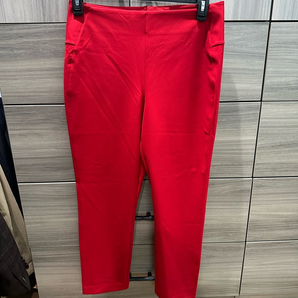 CAbi Red Ankle Pants